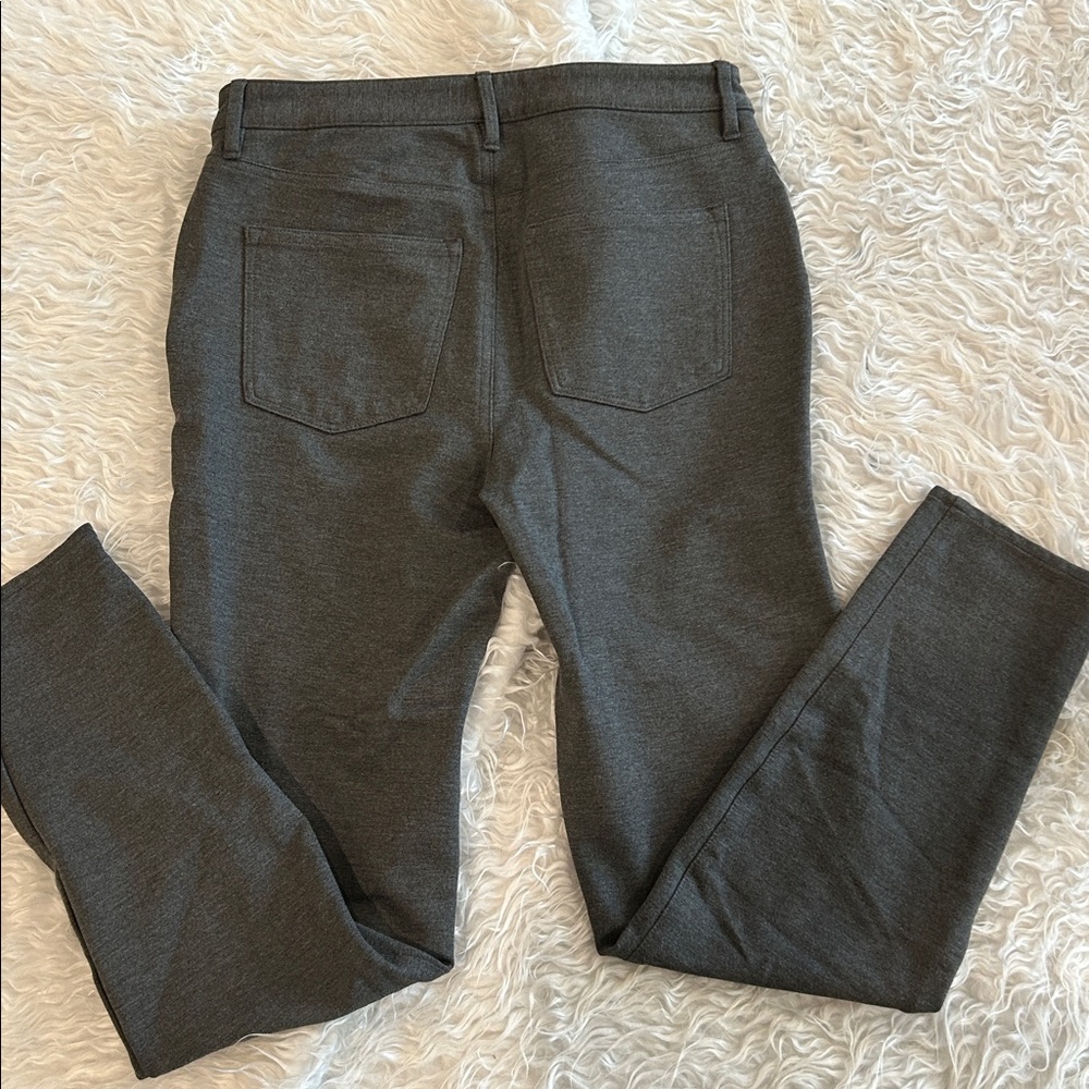 Talbots Gray Soho Leggings 5 Pocket Design w/Belt Loops Stretch Like New Size 6
